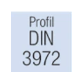 Text „Profil DIN 3972“