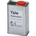 Metallkanister mit rotem Schraubdeckel und Aufdruck „Yale Hydrauliköl“