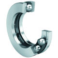 Offener Kugellager-Ring mit drei Kugeln in Metalloptik