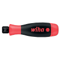 Schwarz-roter Griff mit Aufschrift „wiha“ und 3,0 Nm