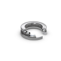 Offener Metallring mit Kugeln