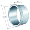 Metallischer Ring mit Maßpfeilen und Beschriftungen B1, G, d1