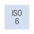Schriftzug „ISO 6“ in schwarzer Schrift
