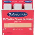 Rote Packung mit Aufschrift „Salvequick“ und weißen Einlagen