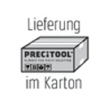 Karton mit der Aufschrift „PRECITOOL“ und „Lieferung im Karton“