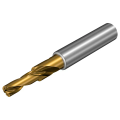 Goldfarbener Spiralbohrer mit silbernem Schaft