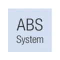 Schriftzug „ABS System“ in Schwarz auf hellem Feld