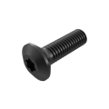 Schwarze Schraube mit breitem Kopf und Innenantrieb